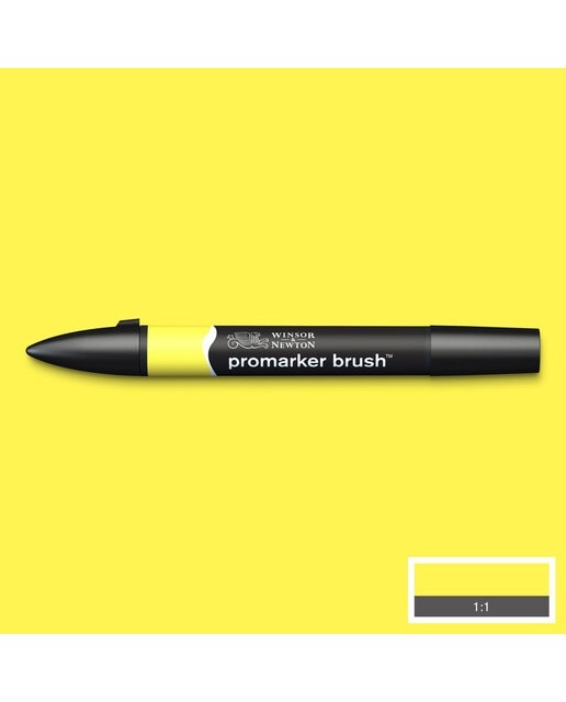 Marcador BrushMarker com Ponta de Pincel Winsor & Newton Lemon (Y747) 2