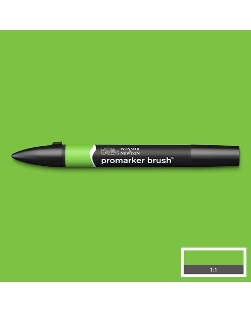 Marcador BrushMarker com Ponta de Pincel Winsor & Newton Lime Bright Green (G267) 3
