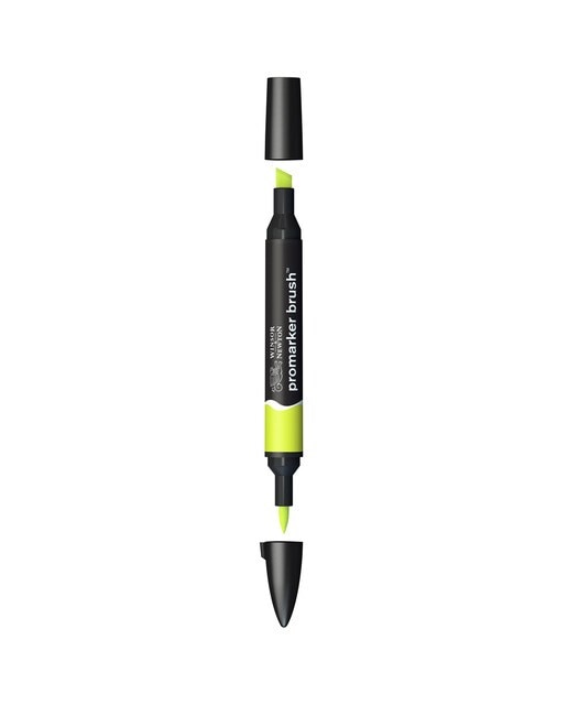Marcador BrushMarker com Ponta de Pincel Winsor & Newton Lime Green (G178) 1