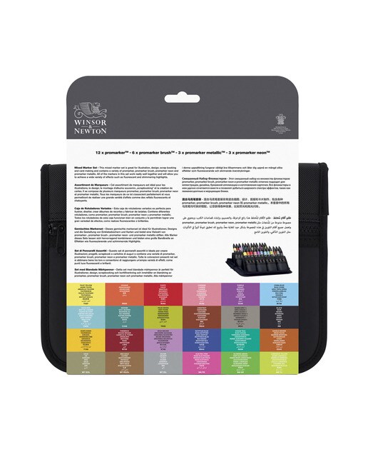 Conjunto de 24 Marcadores Winsor & Newton Multicolor 2