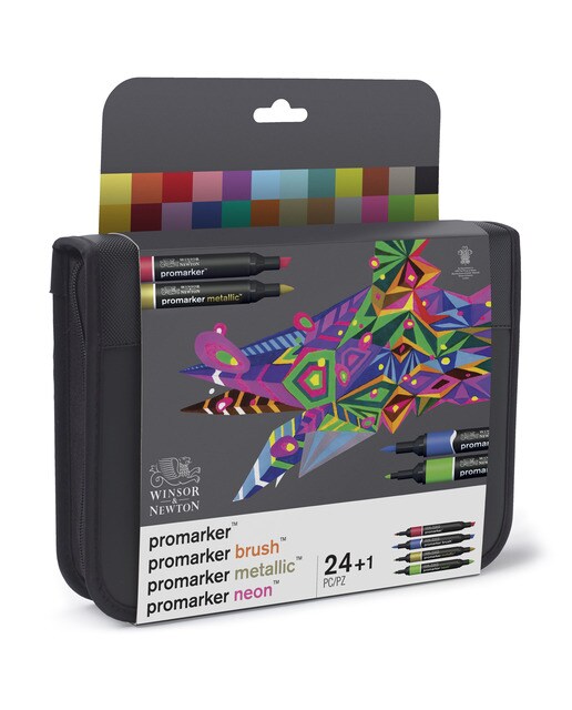 Conjunto de 24 Marcadores Winsor & Newton Multicolor 3