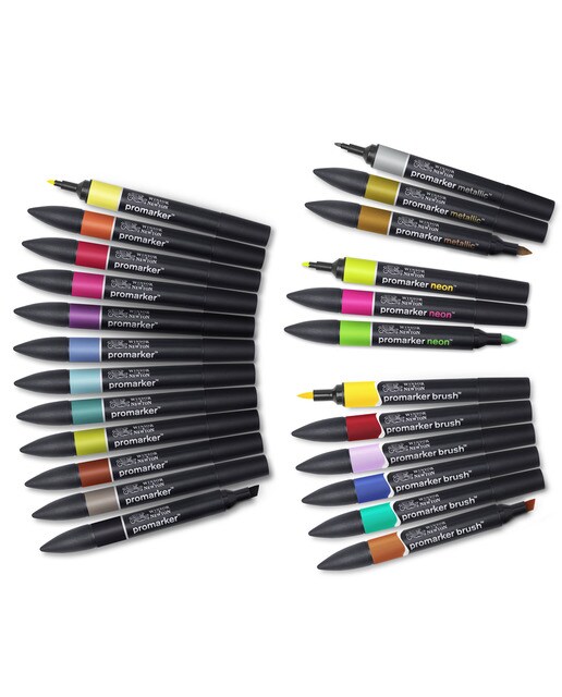 Conjunto de 24 Marcadores Winsor & Newton Multicolor 4