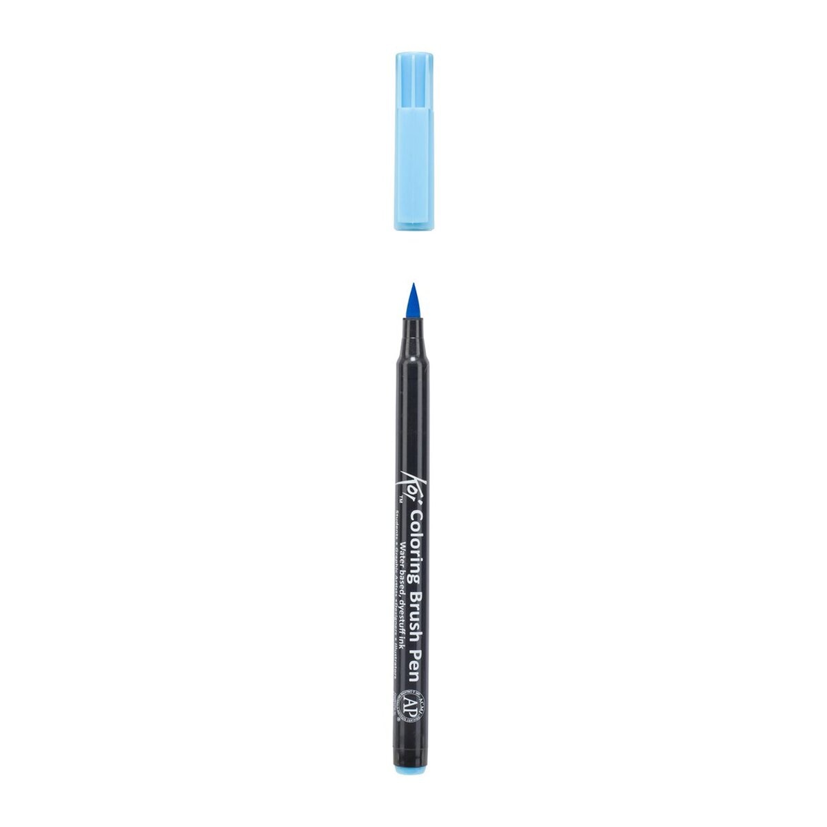 Marcador aguarelável com ponta de pincel azul celeste 3