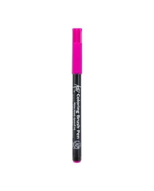 Caneta de Feltro Ponta Pincel Koi - Vermelho Rosa Vermelho-1
