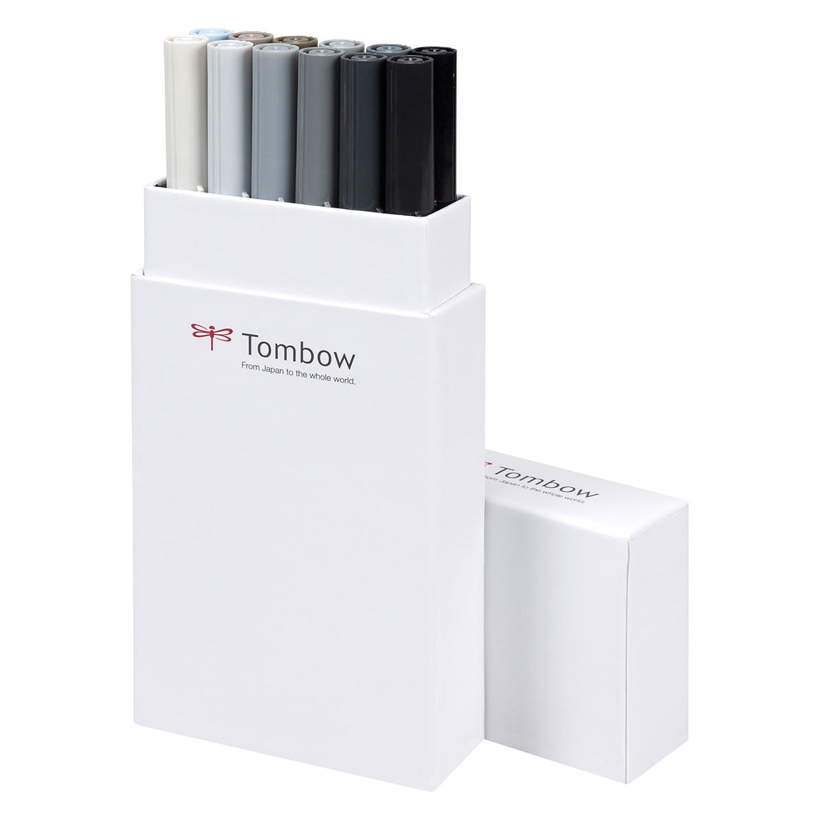 Pack 12 Rotuladores ABT Tombow Colores Grises Gris-3