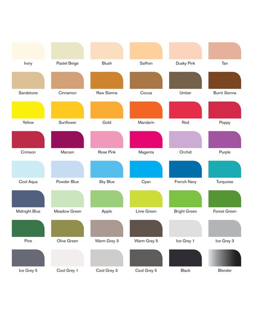 Conjunto de 48 Marcadores Promarker Winsor & Newton Multicolor 5