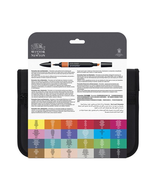 Conjunto de 24 Marcadores de Ilustração Winsor&Newton Multicolor Multicolor-3