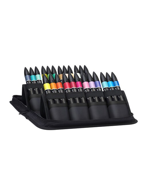 Conjunto de 24 Marcadores de Ilustração Winsor&Newton Multicolor Multicolor-4