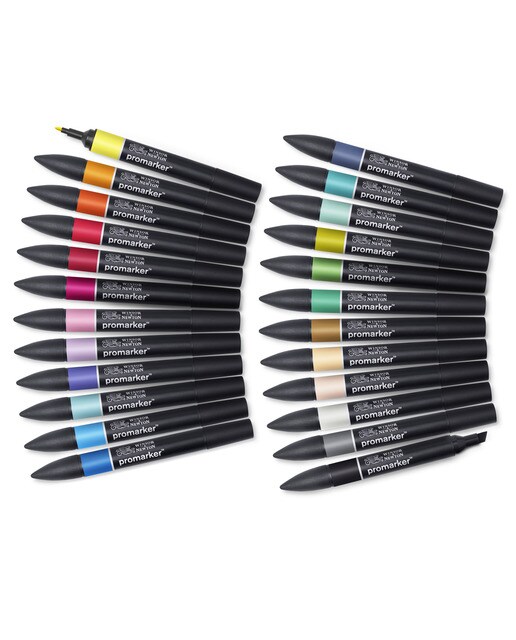 Conjunto de 24 Marcadores de Ilustração Winsor&Newton Multicolor Multicolor-5