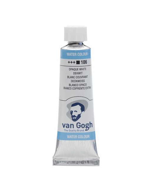 Tubo de Tinta de Aguarela de 10 ml - Branco Branco-1