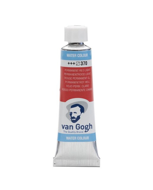 Tubo de Tinta de Aguarela - 10 ml - Vermelho Permanente Vermelho-1