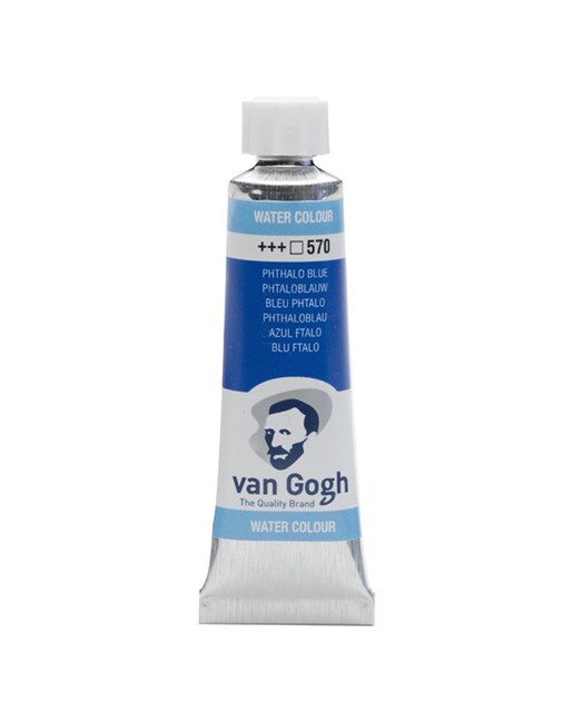 Tubo de Tinta de Aguarela, 10 ml - Azul Ftalo Azul-1