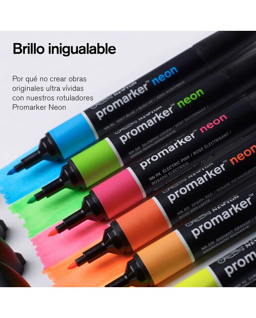 Conjunto de 6 marcadores Brushmarker tons pele Winsor&Newton 9