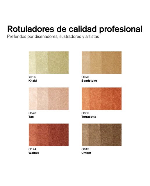 Conjunto de 6 marcadores Promarker Terras Terra-2