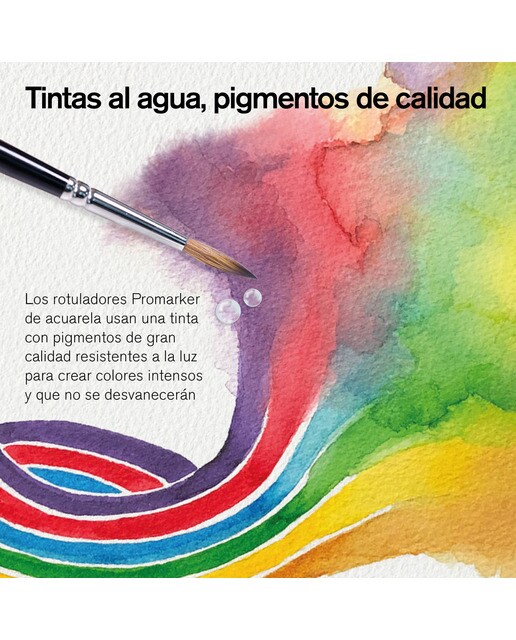 Conjunto de 6 Canetas de feltro Promarker Watercolor Tons Clássicos Multicolor Multicolor-4