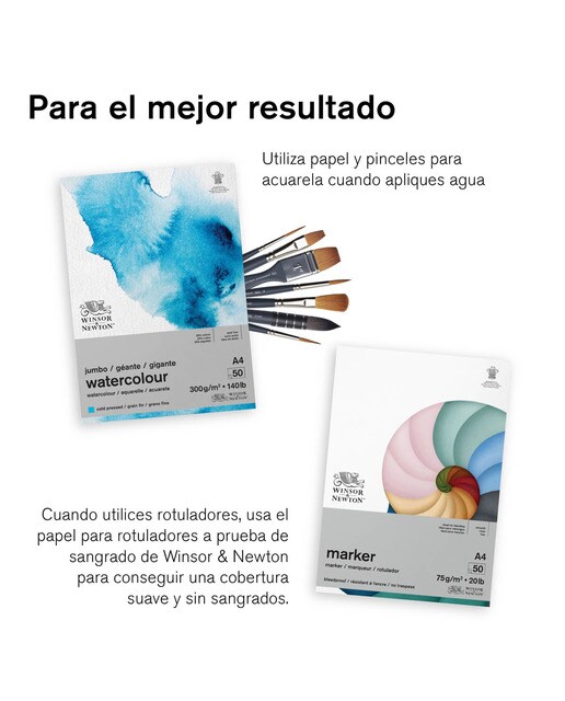 Conjunto de 6 Canetas de feltro Promarker Watercolor Tons Clássicos Multicolor Multicolor-6