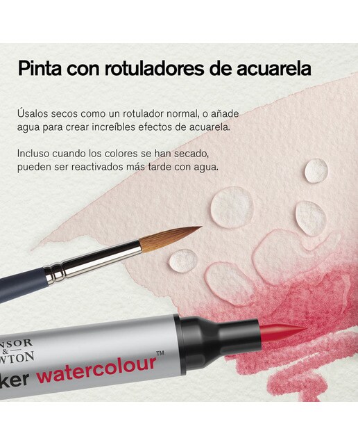 Conjunto de 12 Canetas de feltro Promarker Watercolor Tons Clássicos Multicolor Multicolor-5