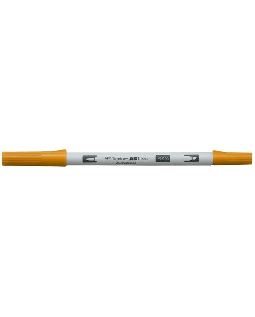 Marcador Dual Brush ABT PRO Base de álcool de ponta dupla Yellow Gold 026 Ouro-1