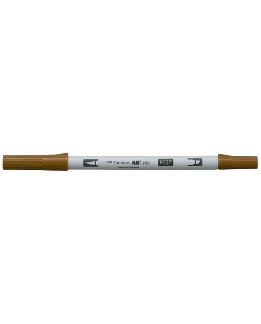 Marcador Dual Brush ABT PRO Base de álcool de ponta dupla Dark Ochre 027 Ocre-1