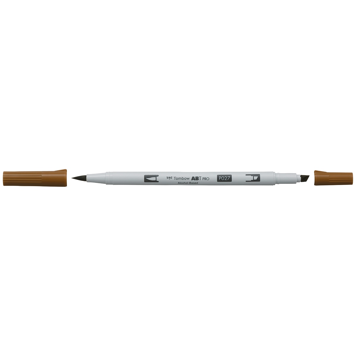 Marcador Dual Brush ABT PRO Base de álcool de ponta dupla Dark Ochre 027 Ocre-2