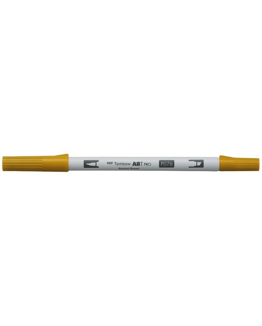Marcador Dual Brush ABT PRO Base de álcool de ponta dupla Green Ochre 076 Ocre-1