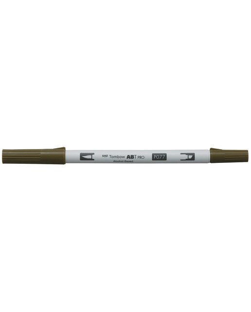 Marcador Dual Brush ABT PRO Base de álcool de ponta dupla Antique Bronze 077 Bronze-1