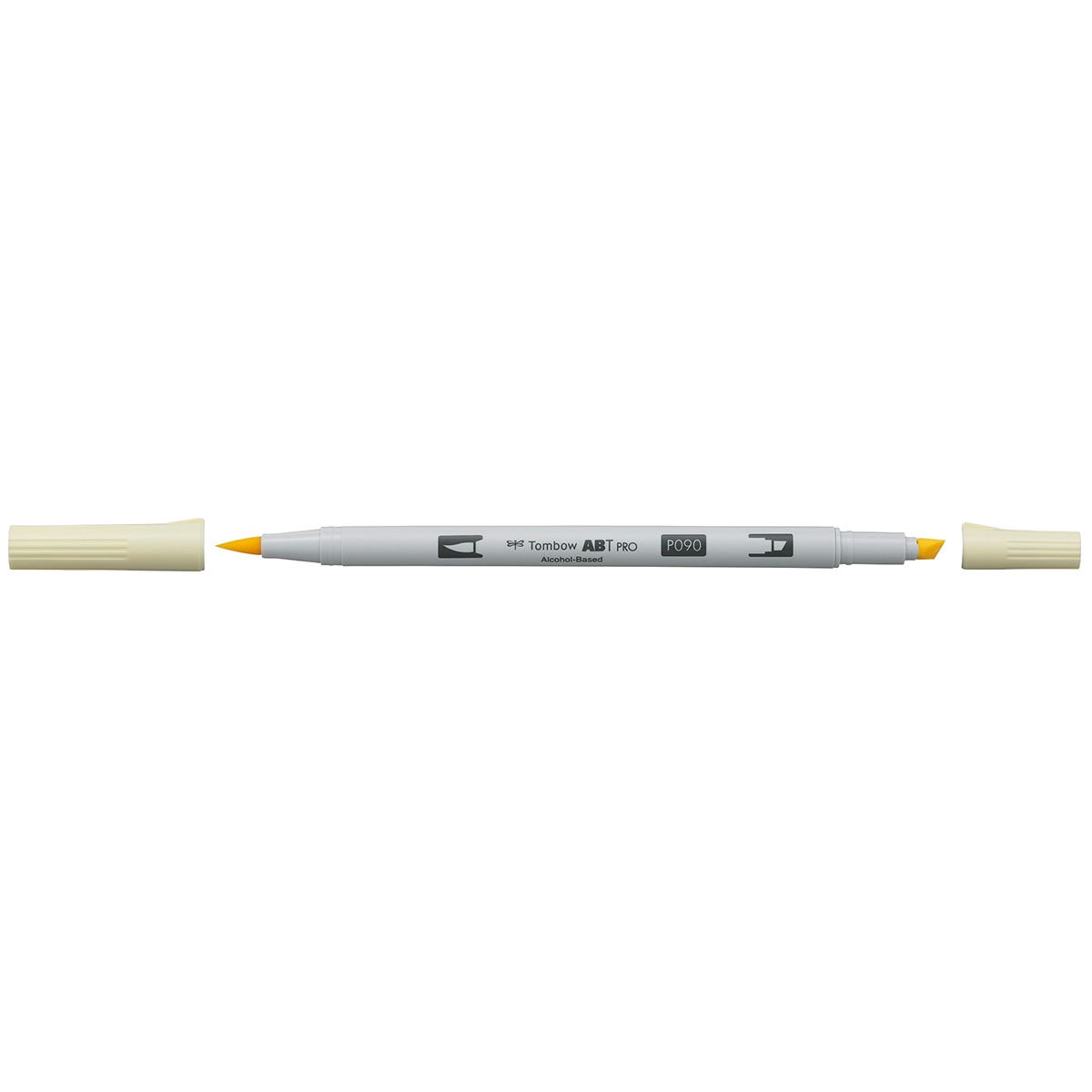 Marcador Dual Brush ABT PRO Base de álcool de ponta dupla Baby Yellow 090 Amarelo-2