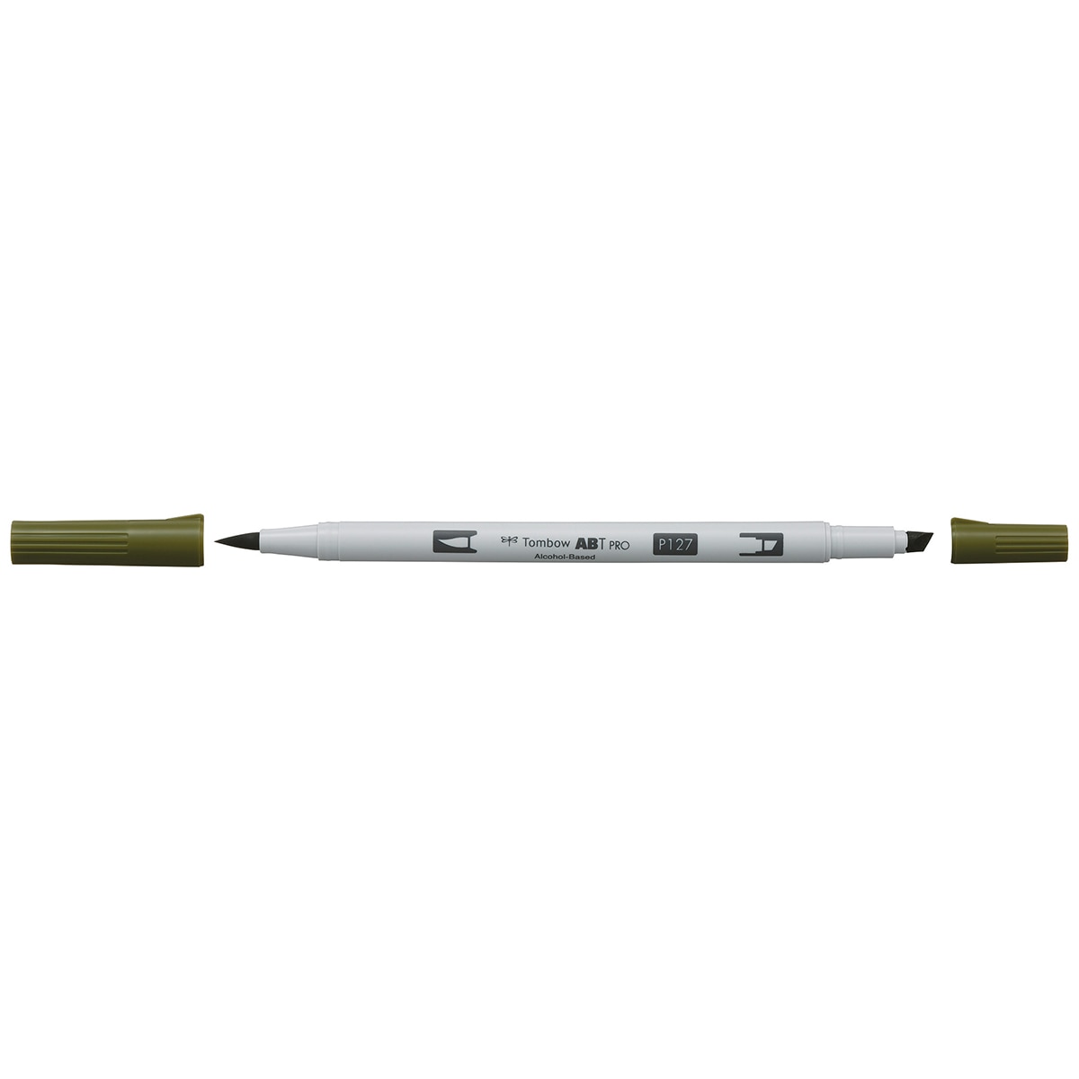 Marcador Dual Brush ABT PRO Base de álcool de ponta dupla Artichoke 127 Verde-2