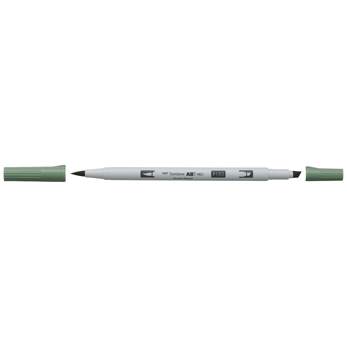 Marcador Dual Brush ABT PRO Base de álcool de ponta dupla Asparagus 192 Verde-2