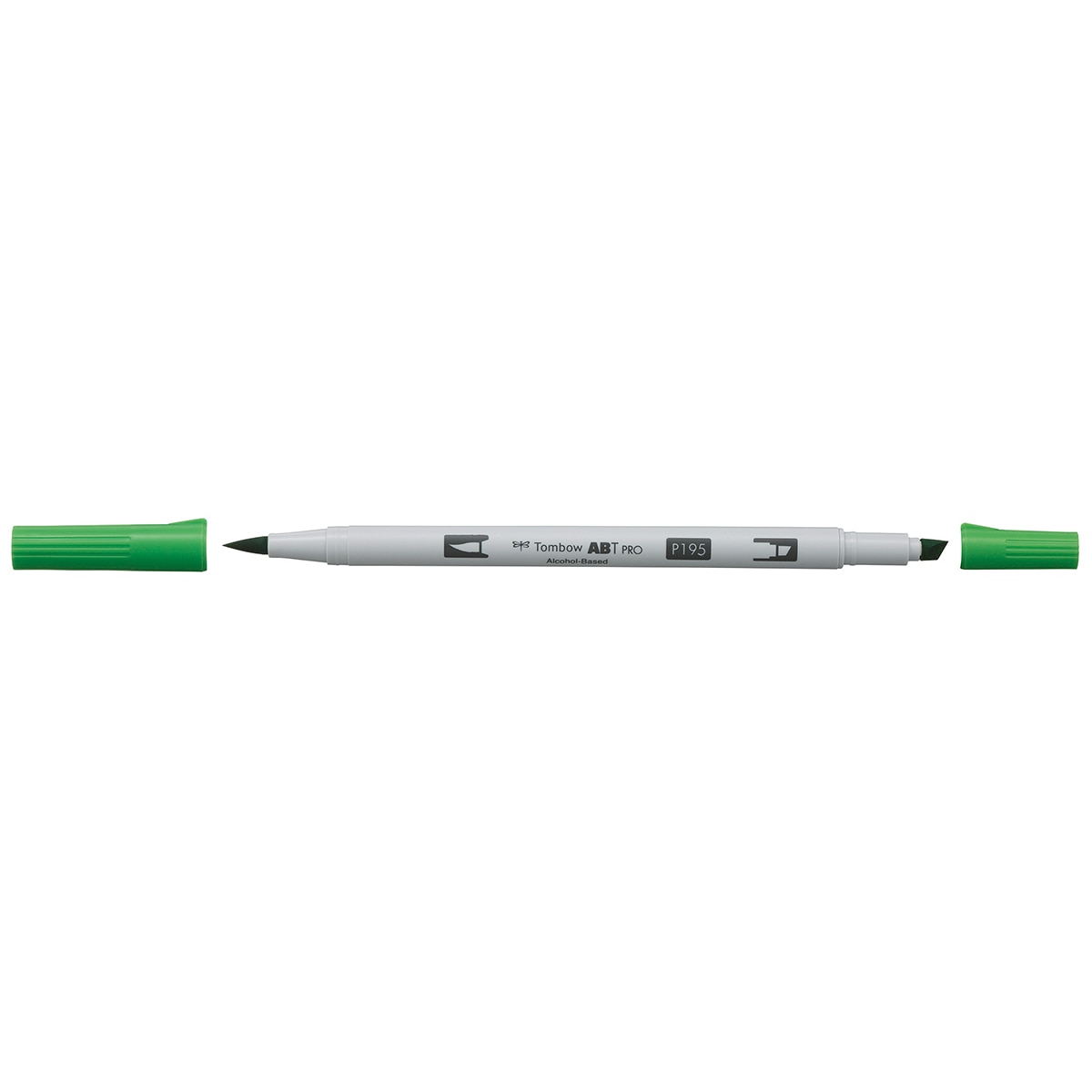 Marcador Dual Brush ABT PRO Base de álcool de ponta dupla Light Green 195 Verde-2