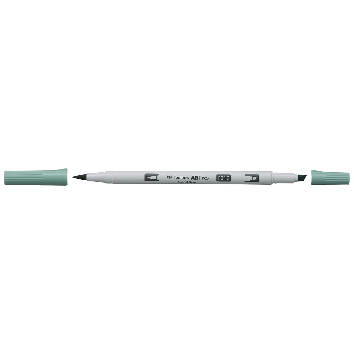 Marcador Dual Brush ABT PRO Base de álcool de ponta dupla Holly Green 312 Verde-2