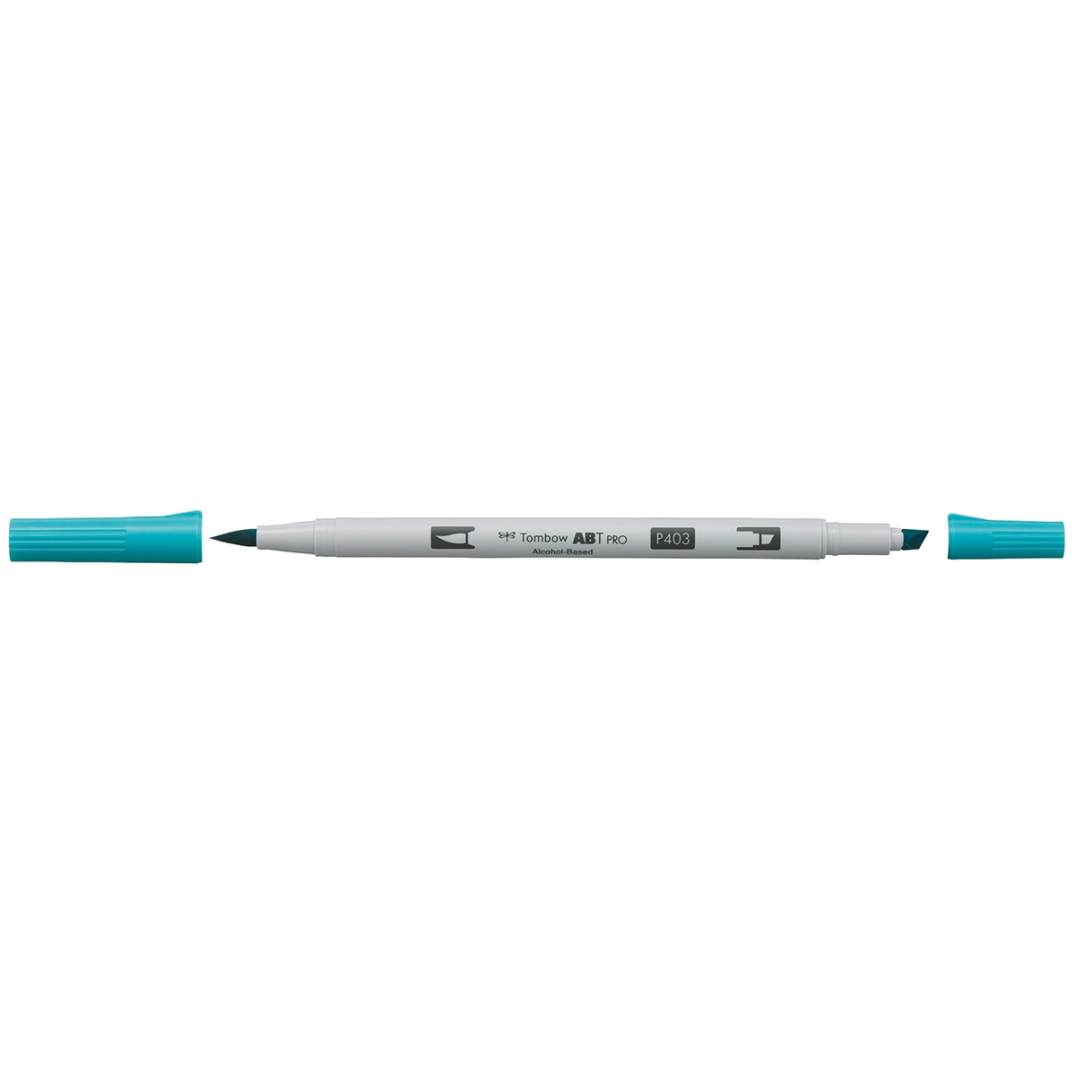 Marcador Dual Brush ABT PRO Base de álcool de ponta dupla Bright Blue 403 Azul-2