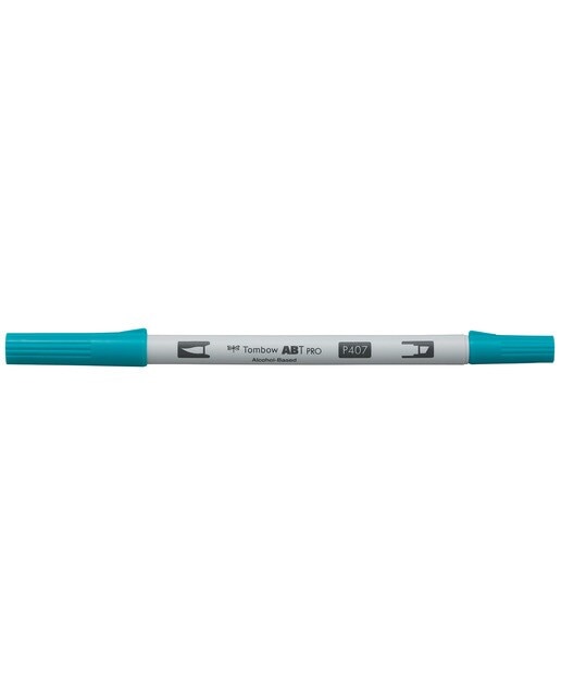 Imagem 0 de Marcador Dual Brush ABT PRO Base de álcool de ponta dupla Tiki Teal 407