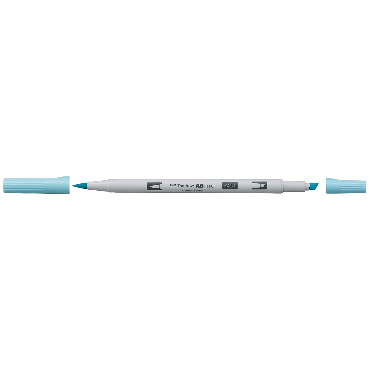 Marcador Dual Brush ABT PRO Base de álcool de ponta dupla Sky Blue 451 Azul Céu-2