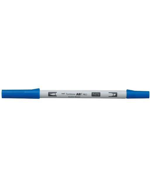 Marcador Dual Brush ABT PRO Base de álcool de ponta dupla Cyan 476 Azul Ciano-1