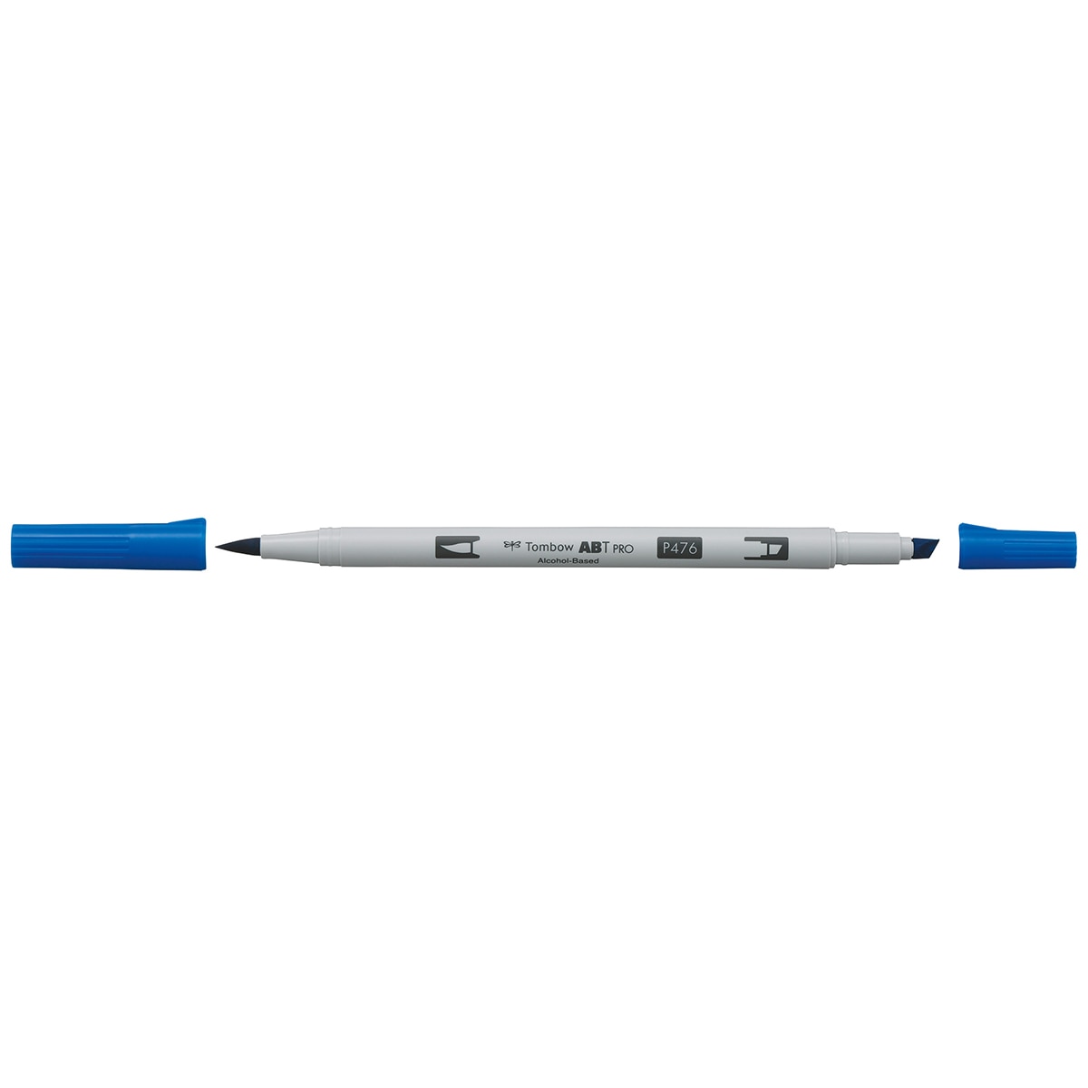 Marcador Dual Brush ABT PRO Base de álcool de ponta dupla Cyan 476 Azul Ciano-2