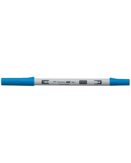 Marcador Dual Brush ABT PRO Base de álcool de ponta dupla Reflex Blue 493 Azul-1