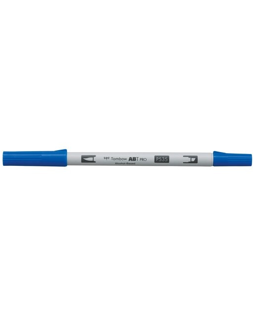 Marcador Dual Brush ABT PRO Base de álcool de ponta dupla Cobalt Blue 535 Azul-cobalto-1