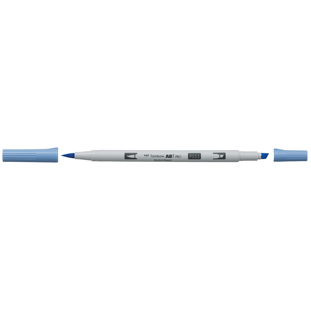 Marcador Dual Brush ABT PRO Base de álcool de ponta dupla Mist Purple 553 Púrpura-2