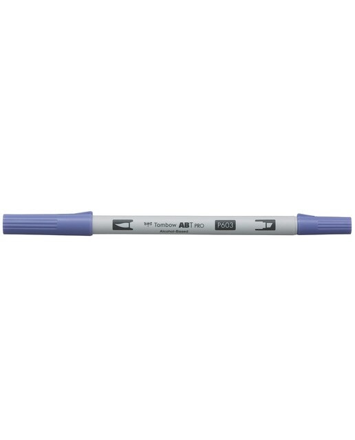 Marcador Dual Brush ABT PRO Base de álcool de ponta dupla Periwinkle 603 Lilás-1