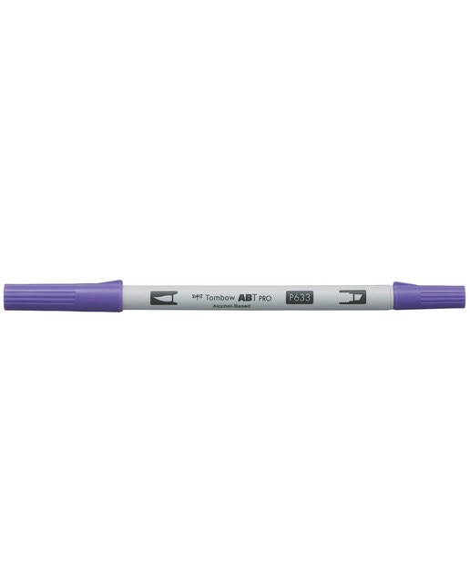 Marcador Dual Brush ABT PRO Base de álcool de ponta dupla Deep Lavender 633 Lavanda-1