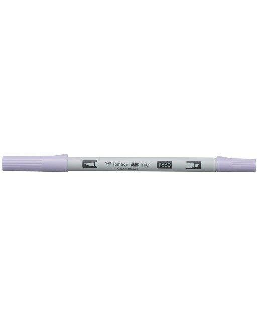 Marcador Dual Brush ABT PRO Base de álcool de ponta dupla Lavender Blush 660 Lavanda-1
