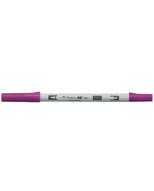 Marcador Dual Brush ABT PRO Base de álcool de ponta dupla Purple 665 Roxo-1