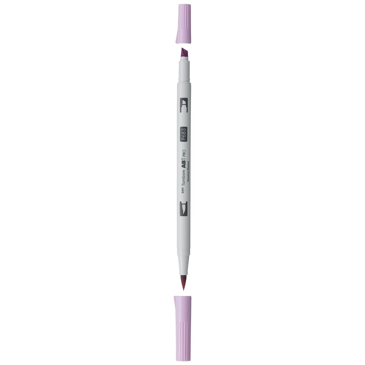 Marcador Dual Brush ABT PRO Base de álcool de ponta dupla Thistle 683 Violeta-2
