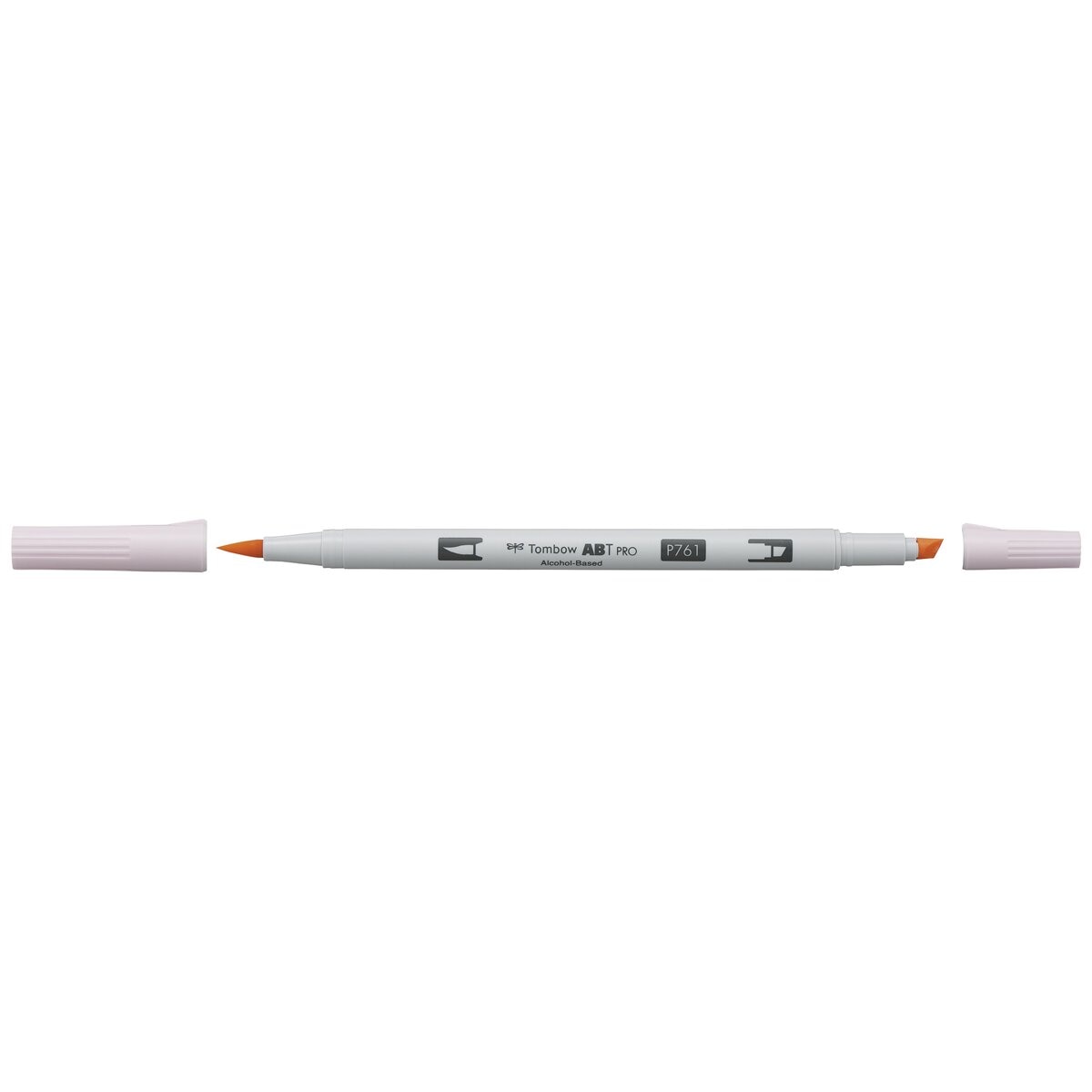 Marcador Dual Brush ABT PRO Base de álcool de ponta dupla Carnation 761 Rosa-2