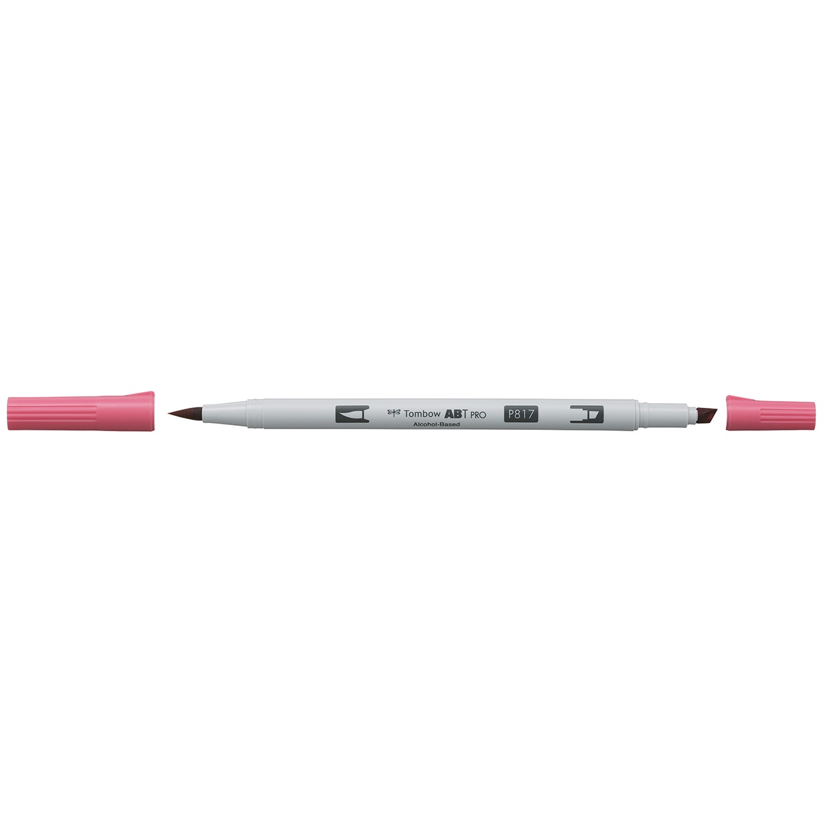 Marcador Dual Brush ABT PRO Base de álcool de ponta dupla Mauve 817 Rosa-2