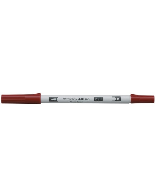 Marcador Dual Brush ABT PRO Base de álcool de ponta dupla Wine Red 837 Vinho-1