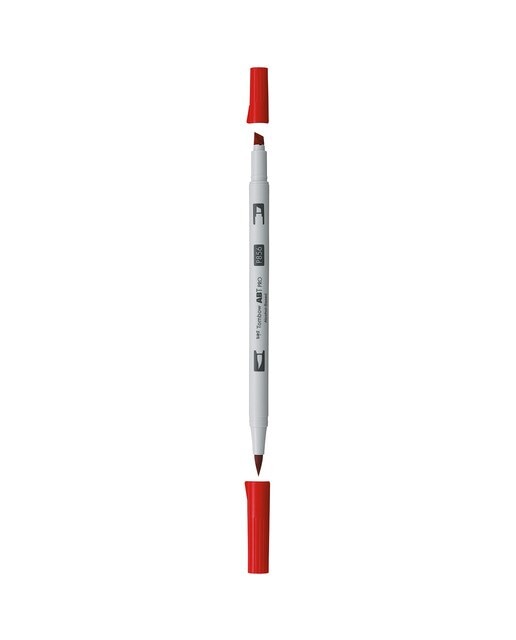 Marcador Dual Brush ABT PRO Base de álcool de ponta dupla Chinese Red 856 Vermelho-1