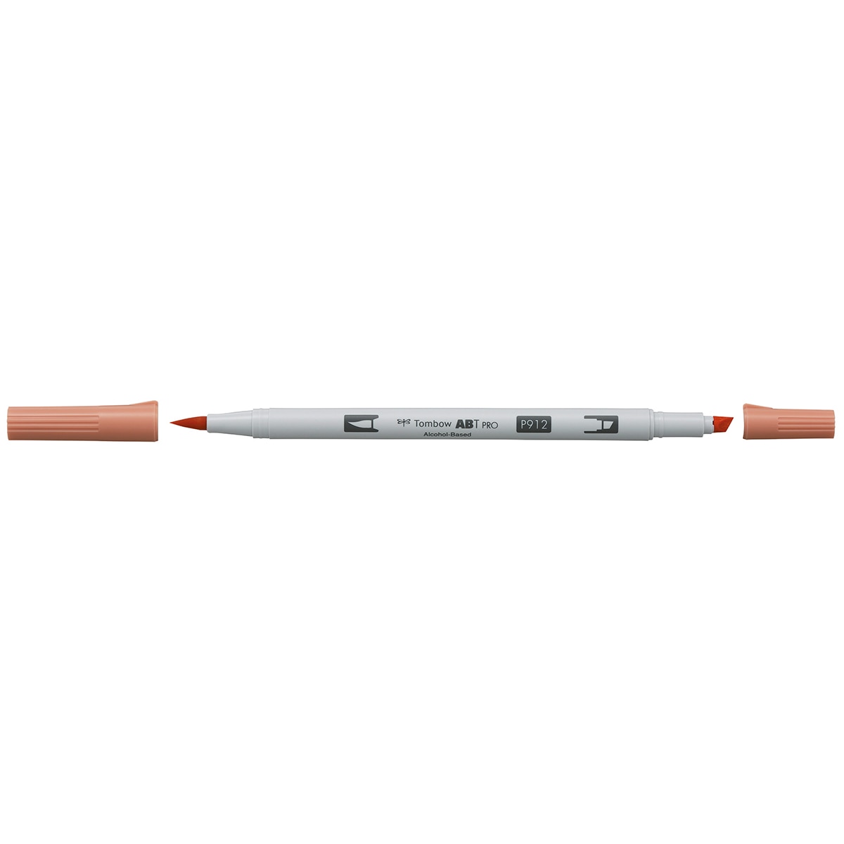 Marcador Dual Brush ABT PRO Base de álcool de ponta dupla Pale Cherry 912 Laranja-2