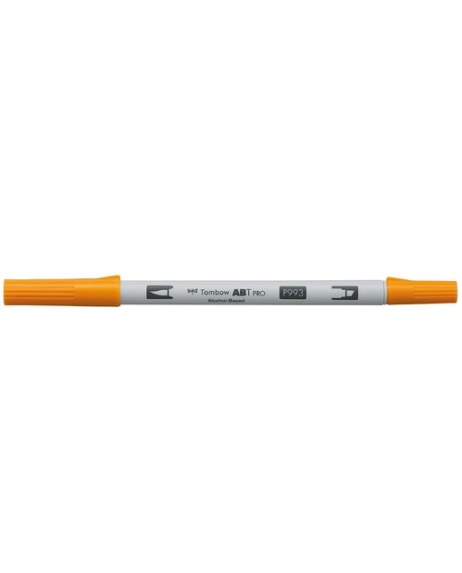 Marcador Dual Brush ABT PRO Base de álcool de ponta dupla Chrome Orange 993 Laranja-1